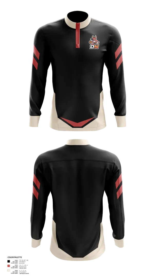 Quarter Zip Jacket, Demon Nation, Women's Basketball, Teamtime, Team time, sublimation, custom sports apparel, team uniforms, spirit wear, spiritwear, sports uniforms, custom shirts, team store, custom team store, fundraiser sports, apparel fundraiser