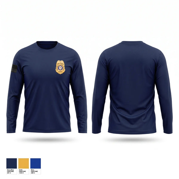 Long Sleeve Performance Shirt, Office of School Safety, Police, Teamtime, Team time, sublimation, custom sports apparel, team uniforms, spirit wear, spiritwear, sports uniforms, custom shirts, team store, custom team store, fundraiser sports, apparel fundraiser