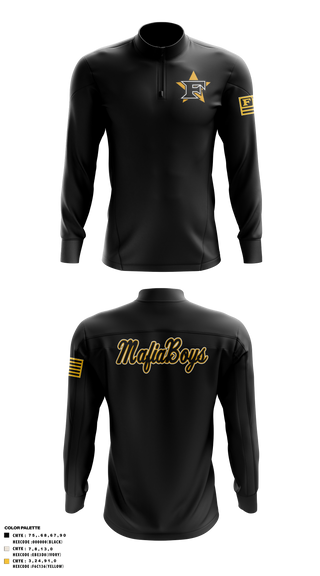 Quarter Zip Jacket, Five Star Mafia, Baseball, Teamtime, Team time, sublimation, custom sports apparel, team uniforms, spirit wear, spiritwear, sports uniforms, custom shirts, team store, custom team store, fundraiser sports, apparel fundraiser