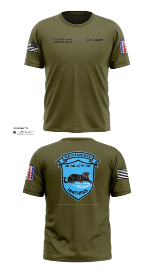 Old School Cotton Feel Shirt, C Co 2-47 197th Infantry Brigade, , Teamtime, Team time, sublimation, custom sports apparel, team uniforms, spirit wear, spiritwear, sports uniforms, custom shirts, team store, custom team store, fundraiser sports, apparel fundraiser