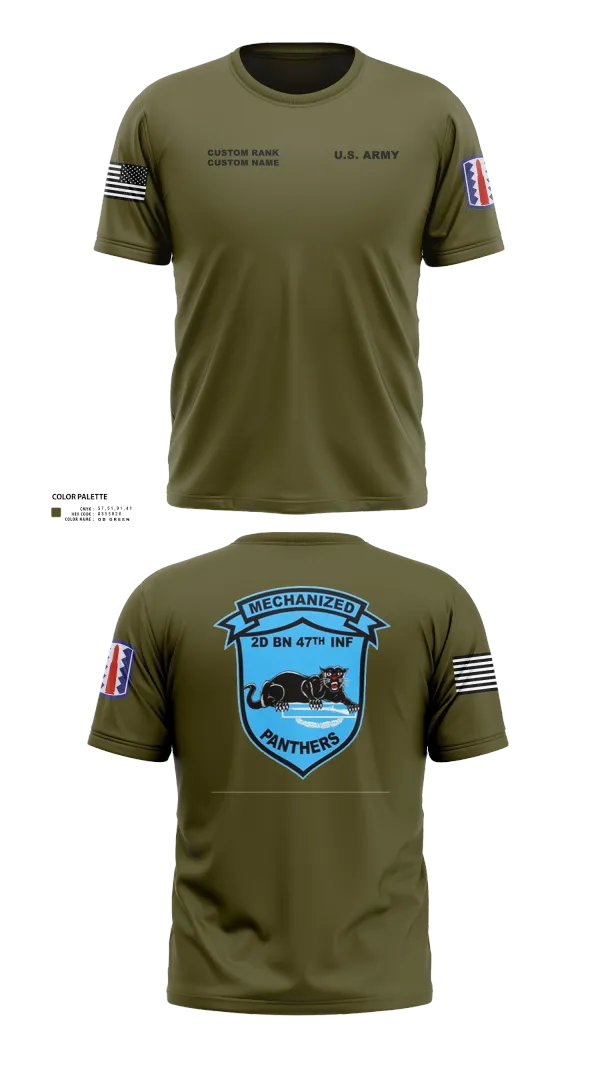 Old School Cotton Feel Shirt, C Co 2-47 197th Infantry Brigade, , Teamtime, Team time, sublimation, custom sports apparel, team uniforms, spirit wear, spiritwear, sports uniforms, custom shirts, team store, custom team store, fundraiser sports, apparel fundraiser