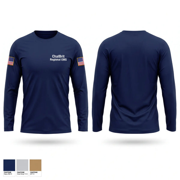 Long Sleeve Performance Shirt, Chal-Brit Regional EMS, EMS/EMT, Teamtime, Team time, sublimation, custom sports apparel, team uniforms, spirit wear, spiritwear, sports uniforms, custom shirts, team store, custom team store, fundraiser sports, apparel fundraiser