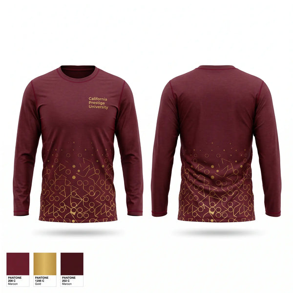 Long Sleeve Performance Shirt, California Prestige University, Baseball, Teamtime, Team time, sublimation, custom sports apparel, team uniforms, spirit wear, spiritwear, sports uniforms, custom shirts, team store, custom team store, fundraiser sports, apparel fundraiser