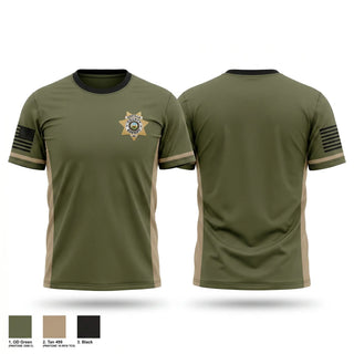 Old School Cotton Feel Shirt, Costilla County Sheriff's Office, Police, Teamtime, Team time, sublimation, custom sports apparel, team uniforms, spirit wear, spiritwear, sports uniforms, custom shirts, team store, custom team store, fundraiser sports, apparel fundraiser