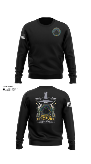 Crew Neck Sweatshirt, 117th Intel Squadron, Air Force, Teamtime, Team time, sublimation, custom sports apparel, team uniforms, spirit wear, spiritwear, sports uniforms, custom shirts, team store, custom team store, fundraiser sports, apparel fundraiser