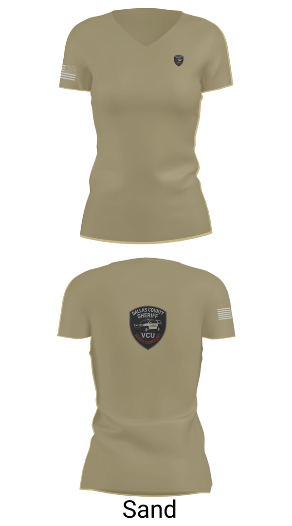 Womens Short Sleeve Vneck Shirt, Vehicle Crimes Unit, , Teamtime, Team time, sublimation, custom sports apparel, team uniforms, spirit wear, spiritwear, sports uniforms, custom shirts, team store, custom team store, fundraiser sports, apparel fundraiser