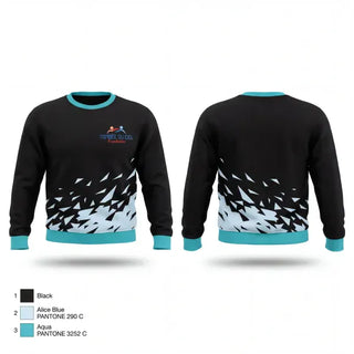 Crew Neck Sweatshirt, TOMBÉE DU CIEL, Baseball, Teamtime, Team time, sublimation, custom sports apparel, team uniforms, spirit wear, spiritwear, sports uniforms, custom shirts, team store, custom team store, fundraiser sports, apparel fundraiser