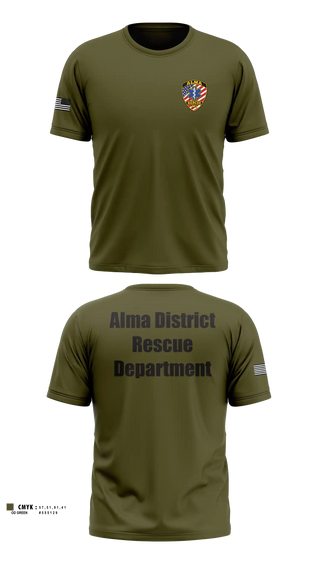 Old School Cotton Shirt, Alma District Rescure, EMS/EMT, Teamtime, Team time, sublimation, custom sports apparel, team uniforms, spirit wear, spiritwear, sports uniforms, custom shirts, team store, custom team store, fundraiser sports, apparel fundraiser