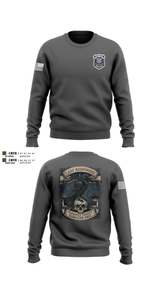 Crew Neck Sweatshirt, Trumbull County Homicide Investigation and Prosecution Unit, , Teamtime, Team time, sublimation, custom sports apparel, team uniforms, spirit wear, spiritwear, sports uniforms, custom shirts, team store, custom team store, fundraiser sports, apparel fundraiser