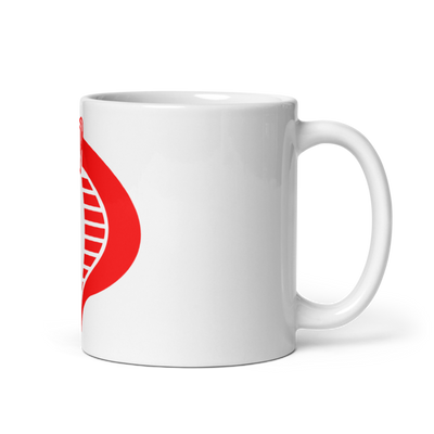 Charlie Battery, 1-119th FA 47943338 White Glossy Mug - Small