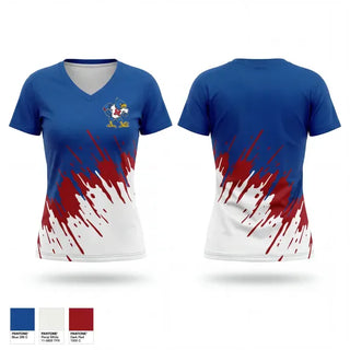 Womens Short Sleeve Vneck Shirt, Millwood Arts Academy, Men's Basketball, Teamtime, Team time, sublimation, custom sports apparel, team uniforms, spirit wear, spiritwear, sports uniforms, custom shirts, team store, custom team store, fundraiser sports, apparel fundraiser