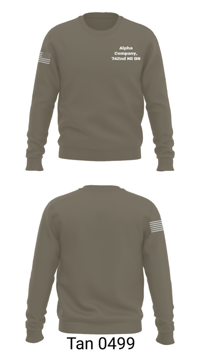 Alpha Company, 742nd MI BN 30113314 Crew Neck Sweatshirt - 65