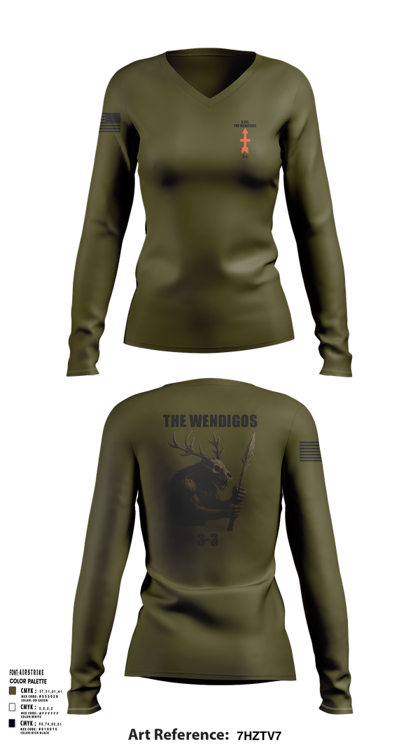 Womens Long Sleeve Vneck Shirt, 2-127 D-CO, , Teamtime, Team time, sublimation, custom sports apparel, team uniforms, spirit wear, spiritwear, sports uniforms, custom shirts, team store, custom team store, fundraiser sports, apparel fundraiser