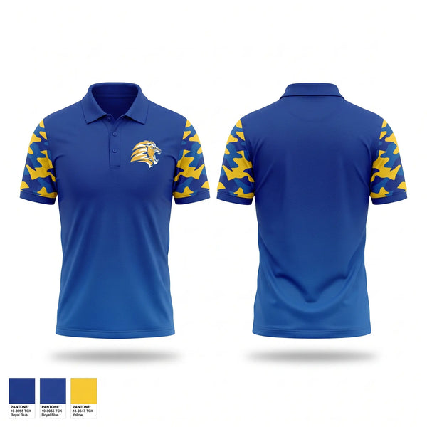 Short Sleeve Performance Polo, Lions, Baseball, Teamtime, Team time, sublimation, custom sports apparel, team uniforms, spirit wear, spiritwear, sports uniforms, custom shirts, team store, custom team store, fundraiser sports, apparel fundraiser