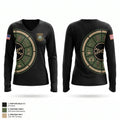 CRIME SCENE UNIT Women's Long Sleeve V-neck Shirt - 1