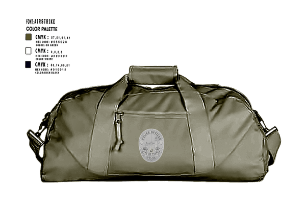 Duffle Bag, Tipton Police Department, Police, Teamtime, Team time, sublimation, custom sports apparel, team uniforms, spirit wear, spiritwear, sports uniforms, custom shirts, team store, custom team store, fundraiser sports, apparel fundraiser