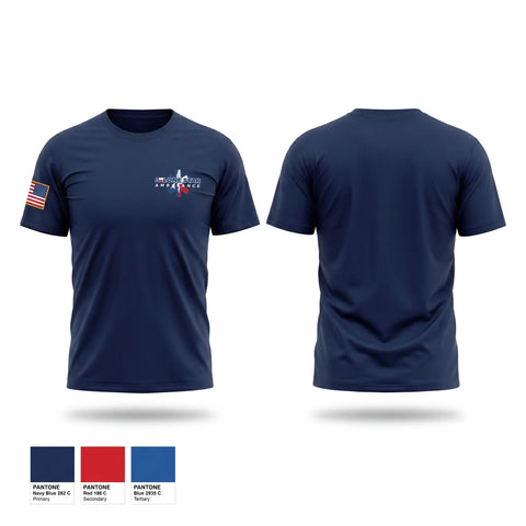 Old School Cotton Feel Shirt, Lonestar ambulance, EMS/EMT, Teamtime, Team time, sublimation, custom sports apparel, team uniforms, spirit wear, spiritwear, sports uniforms, custom shirts, team store, custom team store, fundraiser sports, apparel fundraiser