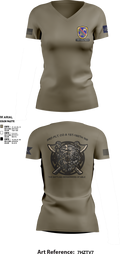 Co A, 1st-160th INF, 79th IBCT 97835057 Women's Short Sleeve V-neck Shirt - 3