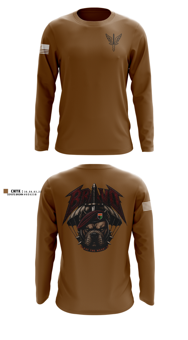 Long Sleeve Performance Shirt, B. CO, 112th SIG BN, Army, Teamtime, Team time, sublimation, custom sports apparel, team uniforms, spirit wear, spiritwear, sports uniforms, custom shirts, team store, custom team store, fundraiser sports, apparel fundraiser