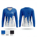 Lisbon Blue Devils 71405873 Women's Long Sleeve V-neck Shirt - 1