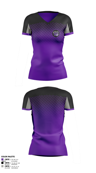 Womens Short Sleeve Vneck Shirt, Soledad Warriors Cheer, Cheer, Teamtime, Team time, sublimation, custom sports apparel, team uniforms, spirit wear, spiritwear, sports uniforms, custom shirts, team store, custom team store, fundraiser sports, apparel fundraiser