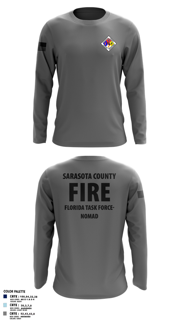 Long Sleeve Performance Shirt, Sarasota County Fire Department, , Teamtime, Team time, sublimation, custom sports apparel, team uniforms, spirit wear, spiritwear, sports uniforms, custom shirts, team store, custom team store, fundraiser sports, apparel fundraiser