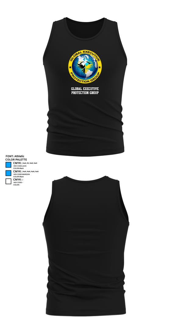 Tank Top, Global executive protection group, , Teamtime, Team time, sublimation, custom sports apparel, team uniforms, spirit wear, spiritwear, sports uniforms, custom shirts, team store, custom team store, fundraiser sports, apparel fundraiser