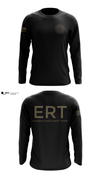 Long Sleeve Performance Shirt, Evidence Recovery Team, Police, Teamtime, Team time, sublimation, custom sports apparel, team uniforms, spirit wear, spiritwear, sports uniforms, custom shirts, team store, custom team store, fundraiser sports, apparel fundraiser