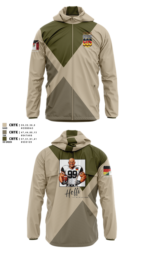 Windbreaker, Germany Oldstars, , Teamtime, Team time, sublimation, custom sports apparel, team uniforms, spirit wear, spiritwear, sports uniforms, custom shirts, team store, custom team store, fundraiser sports, apparel fundraiser