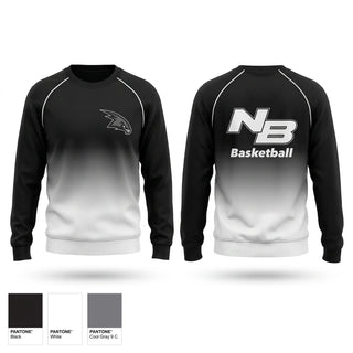 Crew Neck Sweatshirt, North Buncombe Blackhawks, Men's Basketball, Teamtime, Team time, sublimation, custom sports apparel, team uniforms, spirit wear, spiritwear, sports uniforms, custom shirts, team store, custom team store, fundraiser sports, apparel fundraiser