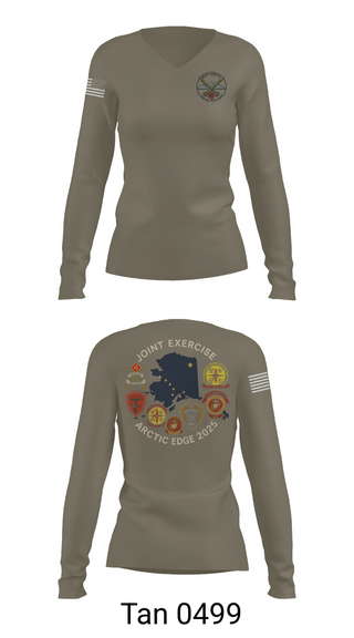Womens Long Sleeve Vneck Shirt, RCKT BTRY D 2nd BN 14th MAR, Marines, Teamtime, Team time, sublimation, custom sports apparel, team uniforms, spirit wear, spiritwear, sports uniforms, custom shirts, team store, custom team store, fundraiser sports, apparel fundraiser