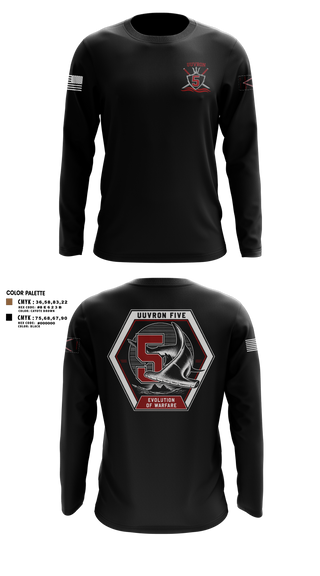 Long Sleeve Performance Shirt, UUVRON 5, Navy, Teamtime, Team time, sublimation, custom sports apparel, team uniforms, spirit wear, spiritwear, sports uniforms, custom shirts, team store, custom team store, fundraiser sports, apparel fundraiser