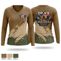 Operation K9 Women's Long Sleeve V-neck Shirt - 1