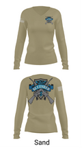 Blueshed Gun Shop 36061412 Women's Long Sleeve V-neck Shirt - 97