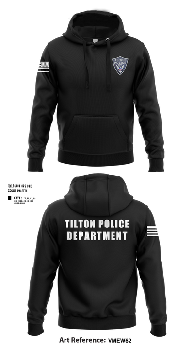 Tilton Police Department 94769957 Hoodie - 3
