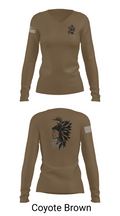 101st airborne 1-327 35416174 Women's Long Sleeve V-neck Shirt - 17