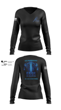 452 MED DET 15350683 Women's Long Sleeve V-neck Shirt - 102