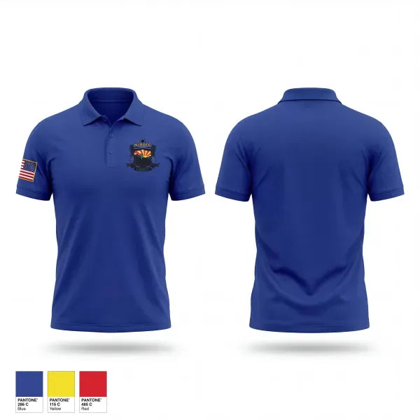 Short Sleeve Performance Polo, Sahuarita NJROTC, Navy, Teamtime, Team time, sublimation, custom sports apparel, team uniforms, spirit wear, spiritwear, sports uniforms, custom shirts, team store, custom team store, fundraiser sports, apparel fundraiser