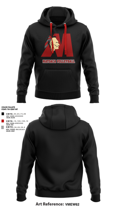 Matoaca High School Volleyball 72372145 Hoodie - 1