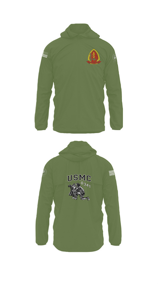 Windbreaker, 1st Bn 2mar 2nd MarDiv, , Teamtime, Team time, sublimation, custom sports apparel, team uniforms, spirit wear, spiritwear, sports uniforms, custom shirts, team store, custom team store, fundraiser sports, apparel fundraiser