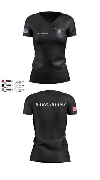 Womens Short Sleeve Vneck Shirt, Libertyville Army Recruiting Company, Army, Teamtime, Team time, sublimation, custom sports apparel, team uniforms, spirit wear, spiritwear, sports uniforms, custom shirts, team store, custom team store, fundraiser sports, apparel fundraiser