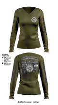 Ohio Investigative Unit Cincinnati District Women's Long Sleeve V-neck Shirt - 5