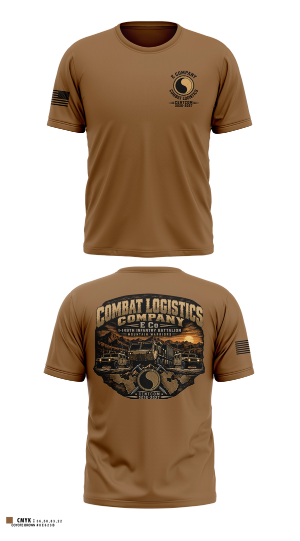 E co 429th clc Short Sleeve Performance Shirt - 4