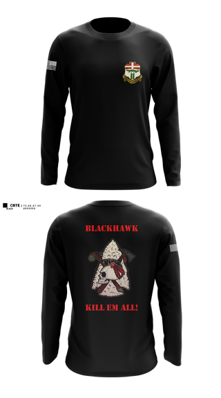Long Sleeve Performance Shirt, Blackhawk Company 4-6IN, , Teamtime, Team time, sublimation, custom sports apparel, team uniforms, spirit wear, spiritwear, sports uniforms, custom shirts, team store, custom team store, fundraiser sports, apparel fundraiser