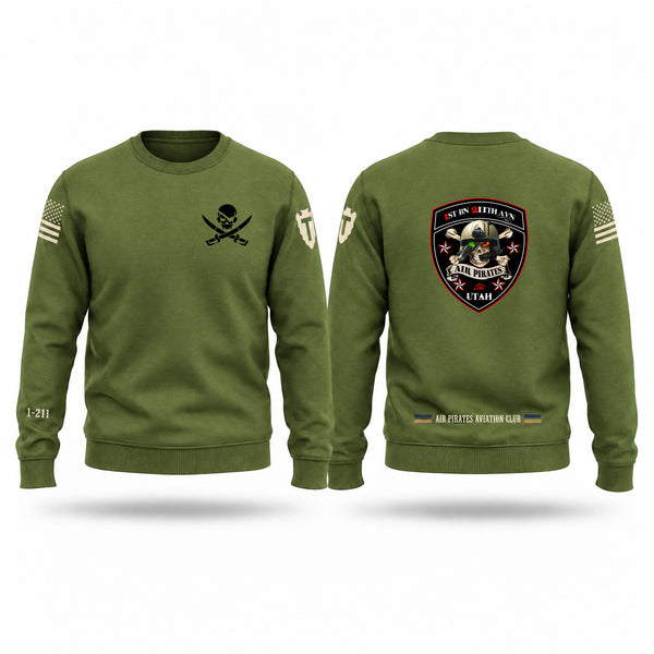 Crew Neck Sweatshirt, 1-211, National Guard, Teamtime, Team time, sublimation, custom sports apparel, team uniforms, spirit wear, spiritwear, sports uniforms, custom shirts, team store, custom team store, fundraiser sports, apparel fundraiser