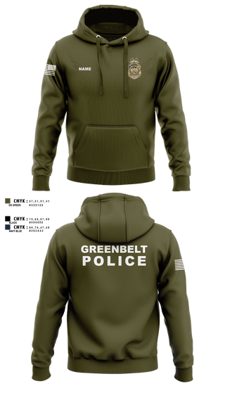 Hoodie, Greenbelt Police Department, Police, Teamtime, Team time, sublimation, custom sports apparel, team uniforms, spirit wear, spiritwear, sports uniforms, custom shirts, team store, custom team store, fundraiser sports, apparel fundraiser