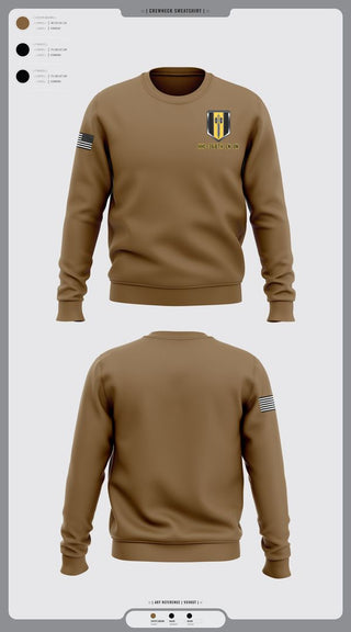 Crew Neck Sweatshirt, HHC 368th EN BN, , Teamtime, Team time, sublimation, custom sports apparel, team uniforms, spirit wear, spiritwear, sports uniforms, custom shirts, team store, custom team store, fundraiser sports, apparel fundraiser