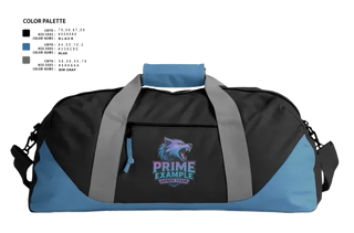 Duffle Bag, Prime example dance team, , Teamtime, Team time, sublimation, custom sports apparel, team uniforms, spirit wear, spiritwear, sports uniforms, custom shirts, team store, custom team store, fundraiser sports, apparel fundraiser