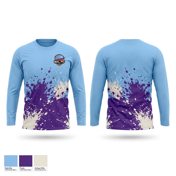 Long Sleeve Performance Shirt, Sol FC, Men's Soccer, Teamtime, Team time, sublimation, custom sports apparel, team uniforms, spirit wear, spiritwear, sports uniforms, custom shirts, team store, custom team store, fundraiser sports, apparel fundraiser