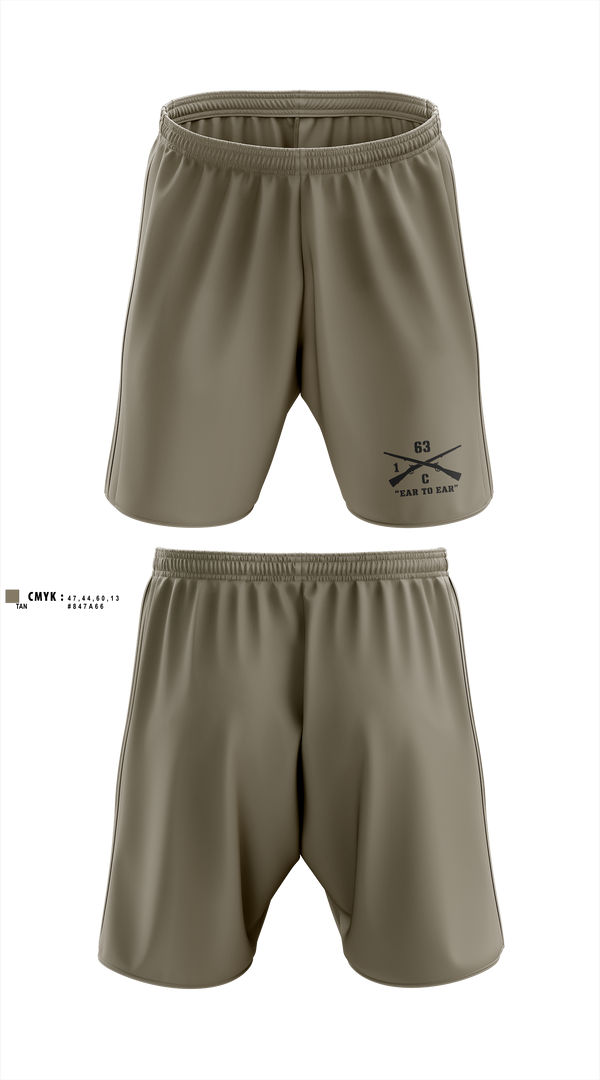 Athletic Shorts With Pockets, 2nd PLT, C co, 1-63 AR BN, Army, Teamtime, Team time, sublimation, custom sports apparel, team uniforms, spirit wear, spiritwear, sports uniforms, custom shirts, team store, custom team store, fundraiser sports, apparel fundraiser